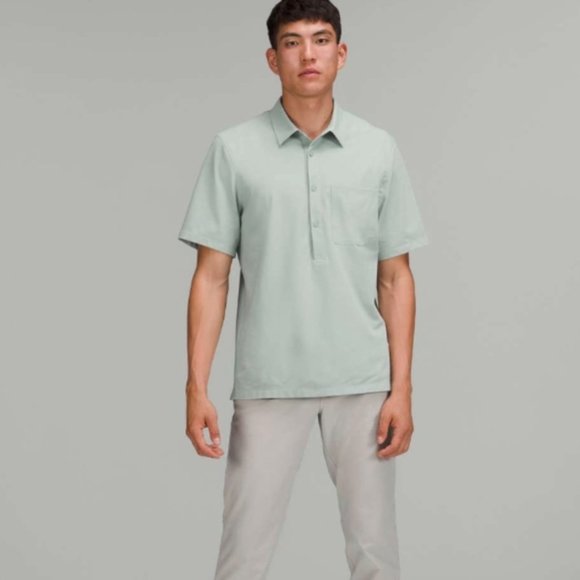 Lululemon WovenAir Popover Shirt Silver Blue - Picture 1 of 11